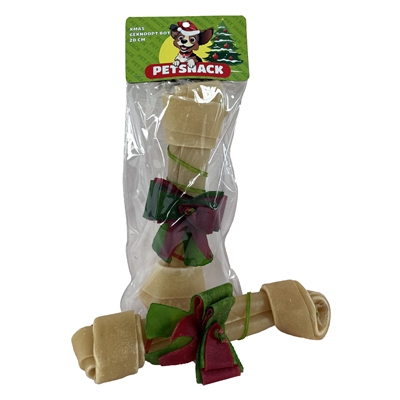 PETSNACK XMAS BOT GEKNOOPT NATUREL 8 INCH 20