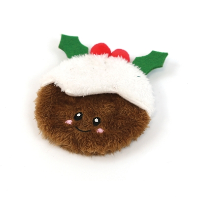 HAPPY PET KERSTPUDDING ZONDER VULLING MET KNISPER 13X11X1 CM