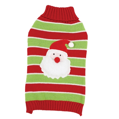HAPPY PET HONDENTRUI KERSTMAN GESTREEPT ROOD / GROEN RUGLENGTE 40 CM