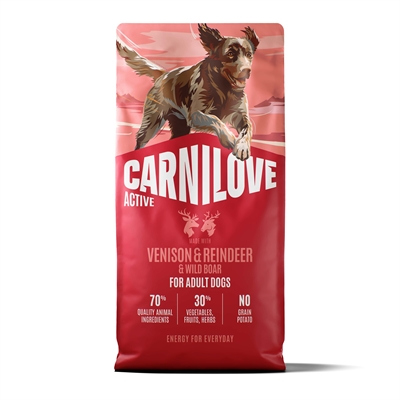 CARNILOVE ACTIVE ADULT ALL BREEDS VENISON / REINDEER / WILD BOAR 12 KG