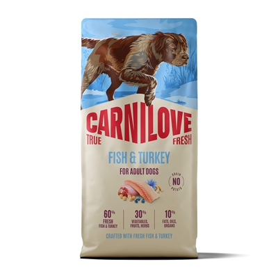 CARNILOVE TRUE FRESH ADULT ALL BREEDS FISH / TURKEY 12 KG