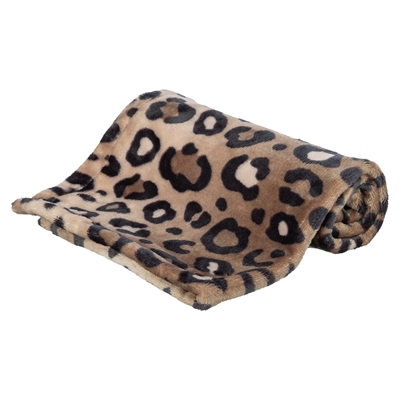 TRIXIE HONDENDEKEN LEO SOFTPLUCHE PANTERPRINT BRUIN 100X70 CM