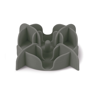 ZOLUX SLOWFEEDER / INZET STUK VOOR VOERBAK SILICONE GRIJS 13