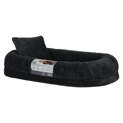 ZOLUX EXPERT HONDENMAND GAIA MET KUSSENTJE OVAAL GRIJS 90X51X17 CM