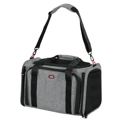 ZOLUX REISMAND HOND / KAT UITBREIDBAAR MAXIMAAL 8 KG GRIJS / ZWART L 58X49X29 CM <8KG