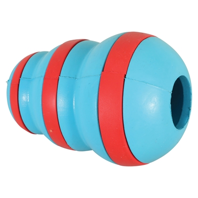 ZOLUX TREAT CONE RUBBER LICHTBLAUW / ROOD 7X7X10 CM