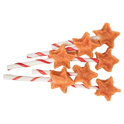 TRIXIE XMAS LOLLIPOP STER MET KIP 12 CM 14 GR 130 ST