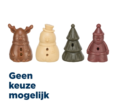 TRIXIE XMAS KERSTFIGUREN MIX SNEEUWPOP / RENDIER / BOOM / KERSTMAN 65 GR 56 ST