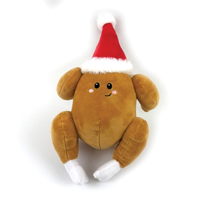 HAPPY PET KERST KALKOEN GEBRADEN PLUCHE 30X18X15 CM