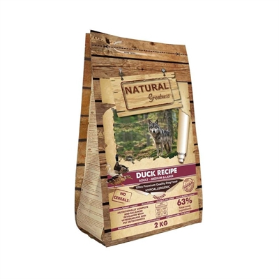 NATURAL GREATNESS SENSITIVE MEDIUM / LARGE BREED DUCK 2 KG