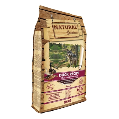 NATURAL GREATNESS SENSITIVE MEDIUM / LARGE BREED DUCK 10 KG