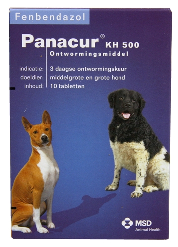 PANACUR HOND/KAT 500 MG 10 TABLET